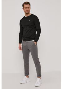 G-Star RAW - G-Star Raw bluza męska kolor czarny gładka. Okazja: na co dzień. Kolor: czarny. Materiał: poliester, dzianina. Wzór: gładki. Styl: casual #4