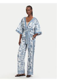 Fracomina Spodnie palazzo FS26SV3015W459K5 Niebieski jasny Flare Fit. Kolor: niebieski. Materiał: syntetyk #3