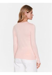 Guess Sweter Anne W3GR36 Z2NQ2 Różowy Regular Fit. Kolor: różowy. Materiał: wiskoza
