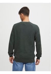 Casual Friday Sweter 20504503 Zielony Regular Fit. Okazja: na co dzień. Kolor: zielony. Materiał: bawełna. Styl: casual