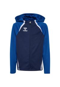 Dziecięca bluza dresowa z kapturem Hummel Lead 2.0. Typ kołnierza: kaptur. Kolor: niebieski. Materiał: dresówka