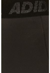 adidas Performance legginsy treningowe GL0693 damskie kolor czarny gładkie. Kolor: czarny. Materiał: materiał, poliester. Wzór: gładki