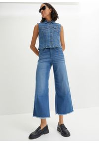bonprix - Jeansy 7/8, wide fit. Kolor: niebieski #3