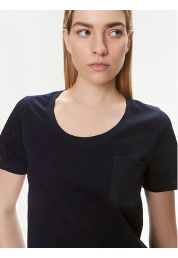 United Colors of Benetton - United Colors Of Benetton T-Shirt 3J5CD106R Granatowy Regular Fit. Kolor: niebieski. Materiał: bawełna