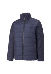 Kurtka Puma ESS Padded Jacket, Mężczyźni. Kolor: niebieski. Materiał: materiał, poliester