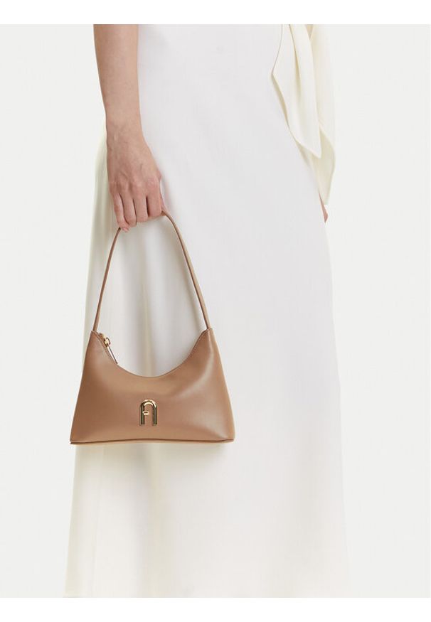 Furla Torebka Diamante Mini WB00863 AX0733 BG 1257S Brązowy. Kolor: brązowy. Materiał: skórzane