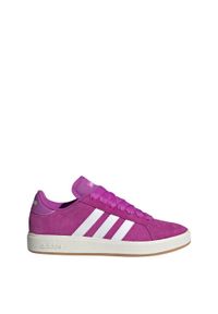 Adidas - Buty Grand Court Base 00s. Kolor: fioletowy, biały, wielokolorowy. Materiał: materiał. Sport: turystyka piesza
