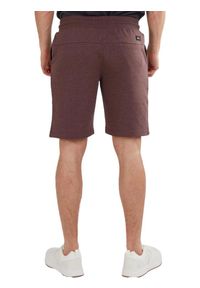 FUNDANGO - Spodenki fitness męskie Fundango Delon Sweatshort. Kolor: fioletowy. Materiał: poliester, bawełna. Wzór: haft. Sport: fitness