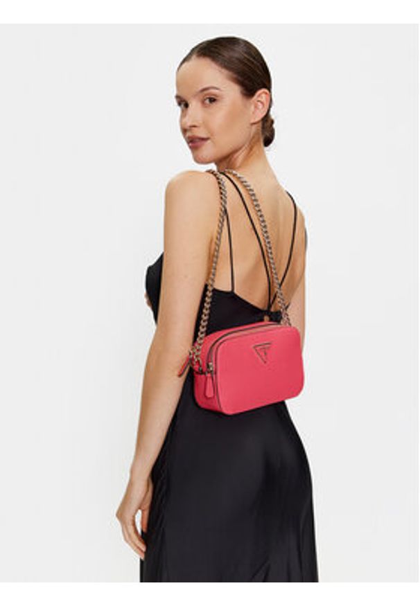 Guess Torebka Noelle HWZG78 79140 Różowy. Kolor: różowy. Materiał: skórzane
