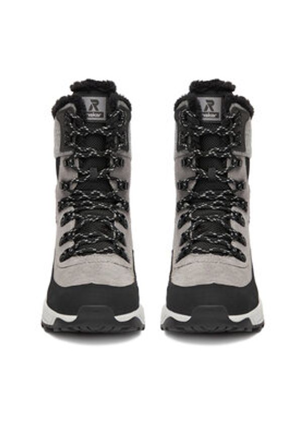 Rieker Sneakersy CEO-W0066-40 Szary. Kolor: szary. Materiał: zamsz, skóra