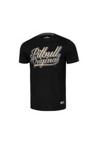 PITBULL - Koszulka bawełniana sportowy t-shirt dla dorosłych Original. Kolor: czarny, wielokolorowy. Materiał: bawełna. Sport: taniec, joga i pilates