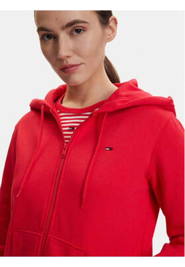 Tommy Jeans Bluza DW0DW19729 Czerwony Regular Fit. Kolor: czerwony. Materiał: bawełna