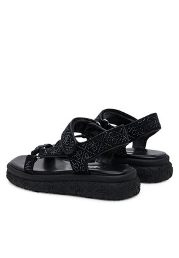 Guess Sandały FLJLOD FAP03 Czarny. Kolor: czarny. Materiał: materiał