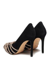 Eva Minge Szpilki EO-KATE-V325-9331 Czarny. Kolor: czarny. Materiał: skóra, zamsz. Obcas: na szpilce #7