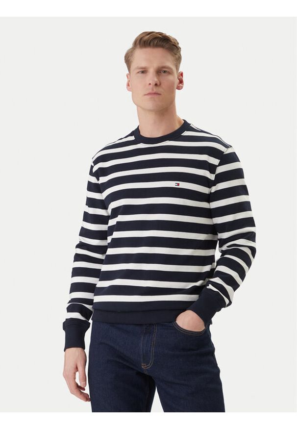 TOMMY HILFIGER - Tommy Hilfiger Bluza Ess MW0MW41352 Granatowy Regular Fit. Kolor: niebieski. Materiał: bawełna