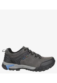 Casu - Szare buty trekkingowe sznurowane casu mxc7707. Kolor: szary, wielokolorowy, niebieski #2