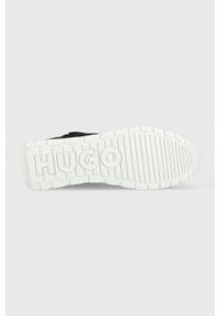 Hugo - HUGO sneakersy Icelin 50471301.009 kolor czarny. Nosek buta: okrągły. Zapięcie: sznurówki. Kolor: czarny. Materiał: włókno, guma #2
