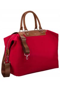 DAVID JONES - Torba weekendowa czerwona David Jones [DH] CM6596 RED. Kolor: czerwony