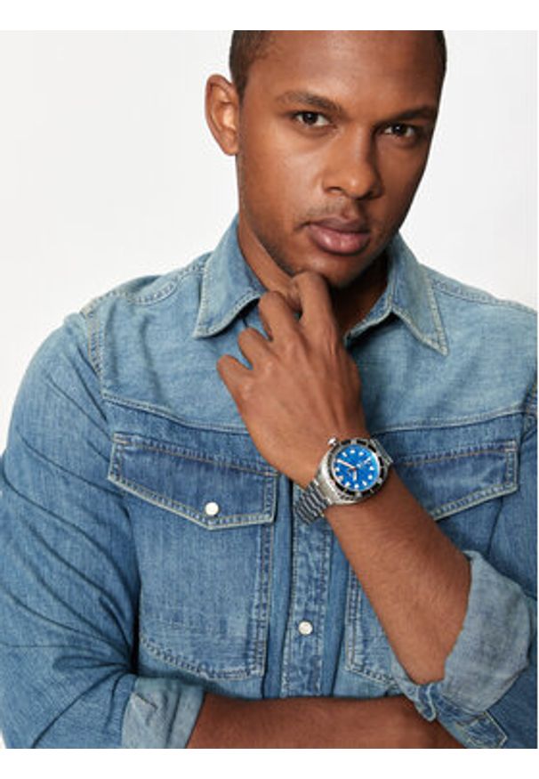 Fossil Zegarek Breaker FS6064 Niebieski. Kolor: niebieski