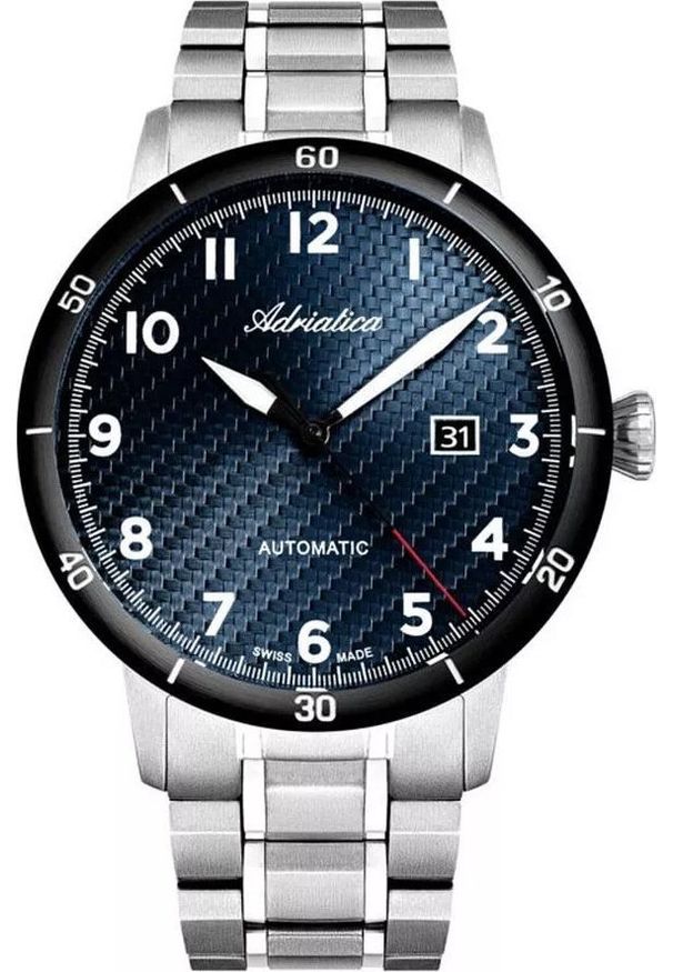 Zegarek męski Adriatica A8383.4125A srebrny. Kolor: srebrny