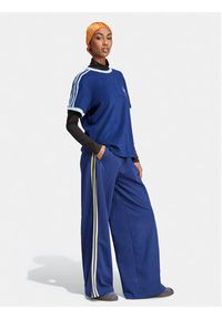 Adidas - adidas T-Shirt 3-Stripes IR7465 Granatowy Loose Fit. Kolor: niebieski. Materiał: bawełna #6