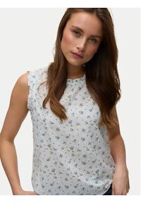 Vero Moda Top Trine 10342734 Biały Regular Fit. Kolor: biały. Materiał: bawełna #3