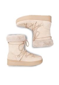 Jenny Fairy Śniegowce WS290101-01 Beżowy. Kolor: beżowy. Materiał: materiał #6