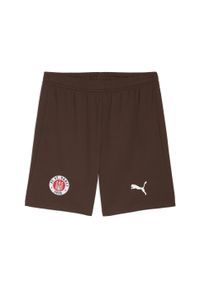 Puma - Męskie szorty FC St. Pauli 25/26 PUMA Espresso Brown. Kolor: brązowy. Materiał: tkanina. Sport: piłka nożna
