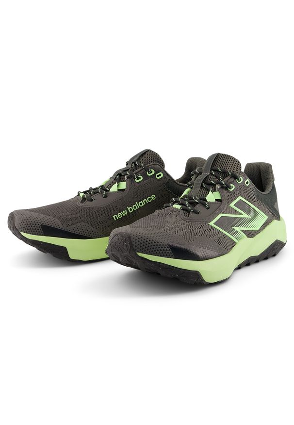 Buty męskie New Balance DynaSoft Nitrel v6 MNTR2MD – zielone. Kolor: zielony. Materiał: materiał, syntetyk. Szerokość cholewki: normalna. Sport: fitness, bieganie