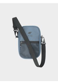 4f - Saszetka crossbody uniseks - granatowa. Kolor: niebieski. Materiał: syntetyk, tkanina, dzianina, materiał. Wzór: gładki #1