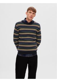 Selected Homme Sweter 16090720 Kolorowy Regular Fit. Materiał: bawełna. Wzór: kolorowy #1