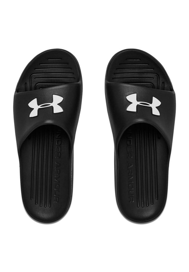 Klapki basenowe dla dorosłych Under Armour CORE PTH SL. Kolor: czarny. Materiał: skóra. Sport: pływanie, fitness
