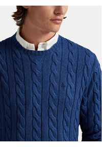 Polo Ralph Lauren Sweter 710775885532 Granatowy Regular Fit. Typ kołnierza: polo. Kolor: niebieski. Materiał: bawełna #2