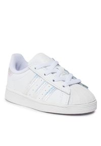 Adidas - Buty adidas Superstar El I FV3143 Ftwwht/Ftwwht/Ftwwht. Kolor: biały. Materiał: skóra