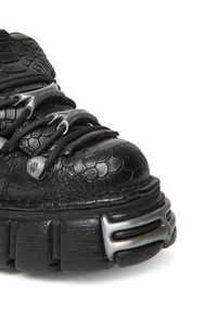 NEW ROCK Sneakersy M-120N-C74 Czarny. Kolor: czarny. Materiał: skóra #4