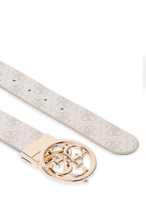 Guess Pasek Damski 164617 Brązowy. Kolor: beżowy. Materiał: skóra