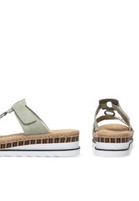 Rieker Klapki V79M6-52 Zielony. Kolor: zielony. Materiał: syntetyk #3