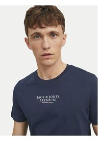 Jack & Jones T-Shirt Archie 12217167 Granatowy Regular Fit. Kolor: niebieski. Materiał: bawełna #7