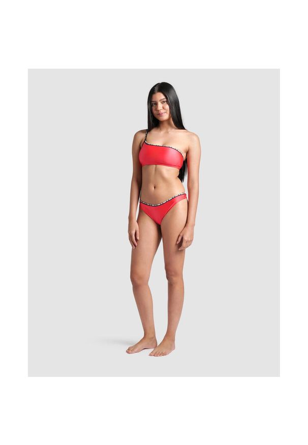 Damski 2-częściowy kostium kąpielowy Arena Solid Single Shoulder. Kolor: różowy