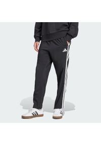 Adidas - Spodnie Essentials 3-Stripes Stanford Open Hem. Kolor: wielokolorowy, biały, czarny. Materiał: materiał. Sport: fitness #1