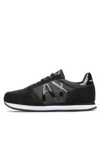 Armani Exchange Sneakersy XDX031 XV137 K001 Czarny. Kolor: czarny. Materiał: skóra