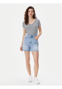 Tommy Jeans Szorty jeansowe DW0DW20091 Niebieski Mom Fit. Kolor: niebieski. Materiał: bawełna