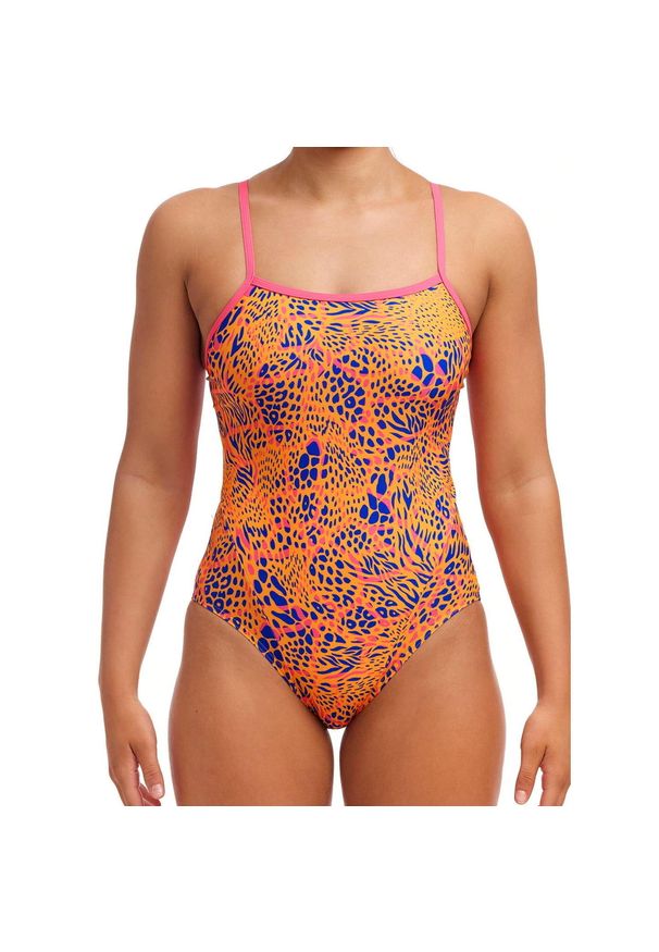 Strój do pływania FUNKITA Hide Pride - Single Strap. Kolor: wielokolorowy, pomarańczowy