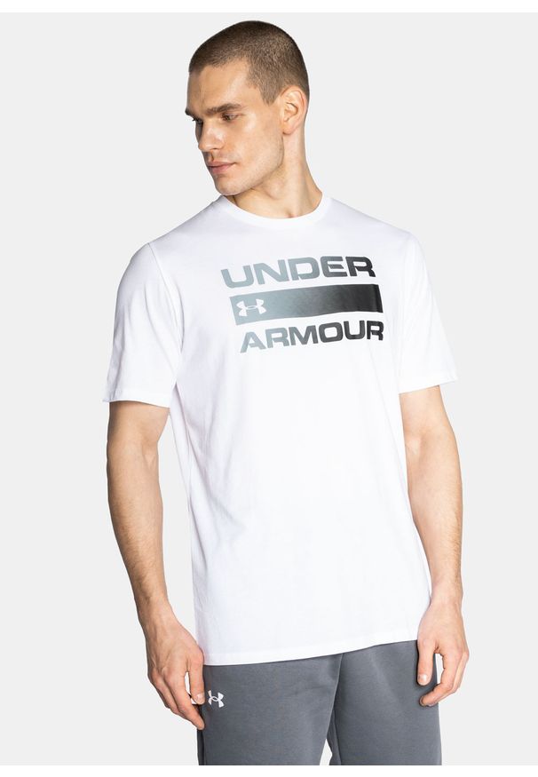 Koszulka męska Under Armour Team Issue Wordmark SS (1329582-100). Kolor: biały