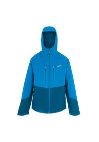 Regatta - Męska Kurtka Ocieplana Highton Stretch Padded Jacket. Kolor: niebieski, wielokolorowy, zielony. Materiał: puch. Sport: turystyka piesza #1