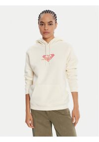 Roxy Bluza Surf Stoked Crew Brushed Vint ERJFT05018 Écru Regular Fit. Materiał: bawełna