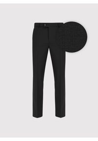 Pako Lorente - PAKO LORENTE – Wełniane spodnie garniturowe w kolorze czarnym. Okazja: na spotkanie biznesowe. Kolor: czarny. Materiał: wełna. Styl: biznesowy, elegancki #5