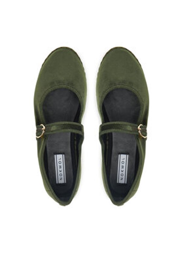 Nokwol Półbuty Mel Khaki. Kolor: brązowy. Materiał: materiał