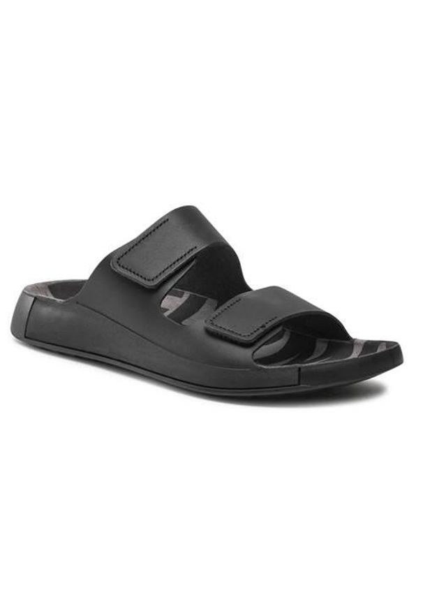 ecco - Klapki damskie Ecco 50090401001. Kolor: wielokolorowy. Materiał: materiał, skóra