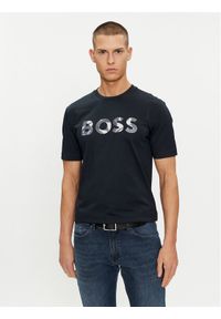 BOSS - Boss T-Shirt Thompson 15 50513382 Granatowy Regular Fit. Kolor: niebieski. Materiał: bawełna